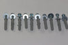 10 x M8 x 50mm Masonry Brick Wall Fixing Screw Bolts & Raw Plugs With Washers