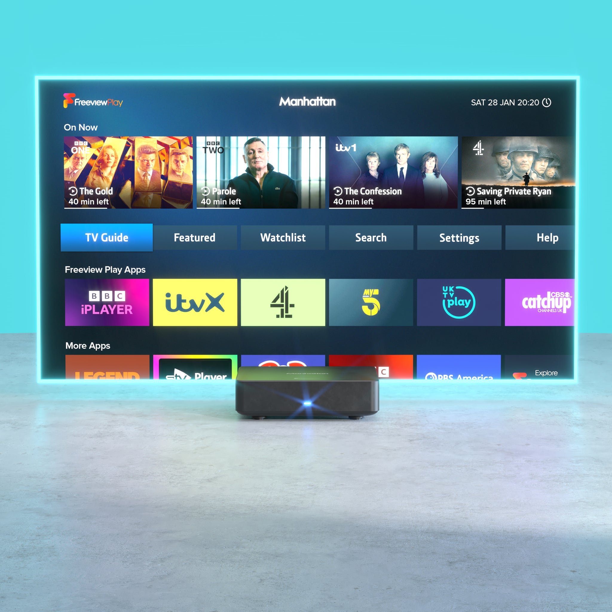 Manatan Box Manhattan T4 Freeview Play 4K Smart Box – PlutoDirect