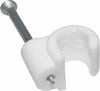S.A.C. 7mm RG6/100 WHITE Clips x100