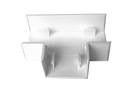 MINI TRUNKING 16x16mm Flat Tee White