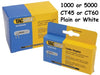 1 Pack x1000) TACWISE CT60 Staples PLAIN