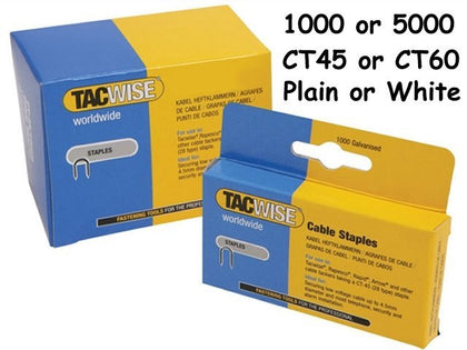 (5 Packs x1000) TACWISE CT60 Staples WHITE