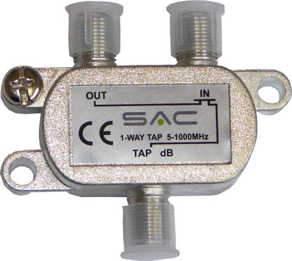 1 way tap. 27dB. Class A shielded