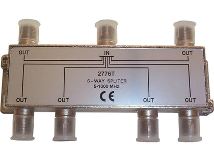 INTERNAL 6 Way 'F' Splitter (5-1000MHz)