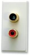 Triax 304278 Twin Rca White Module