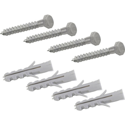 4 Pack Raw Plug M8 Bolt Satellite Dish Wall Fixing Bolt