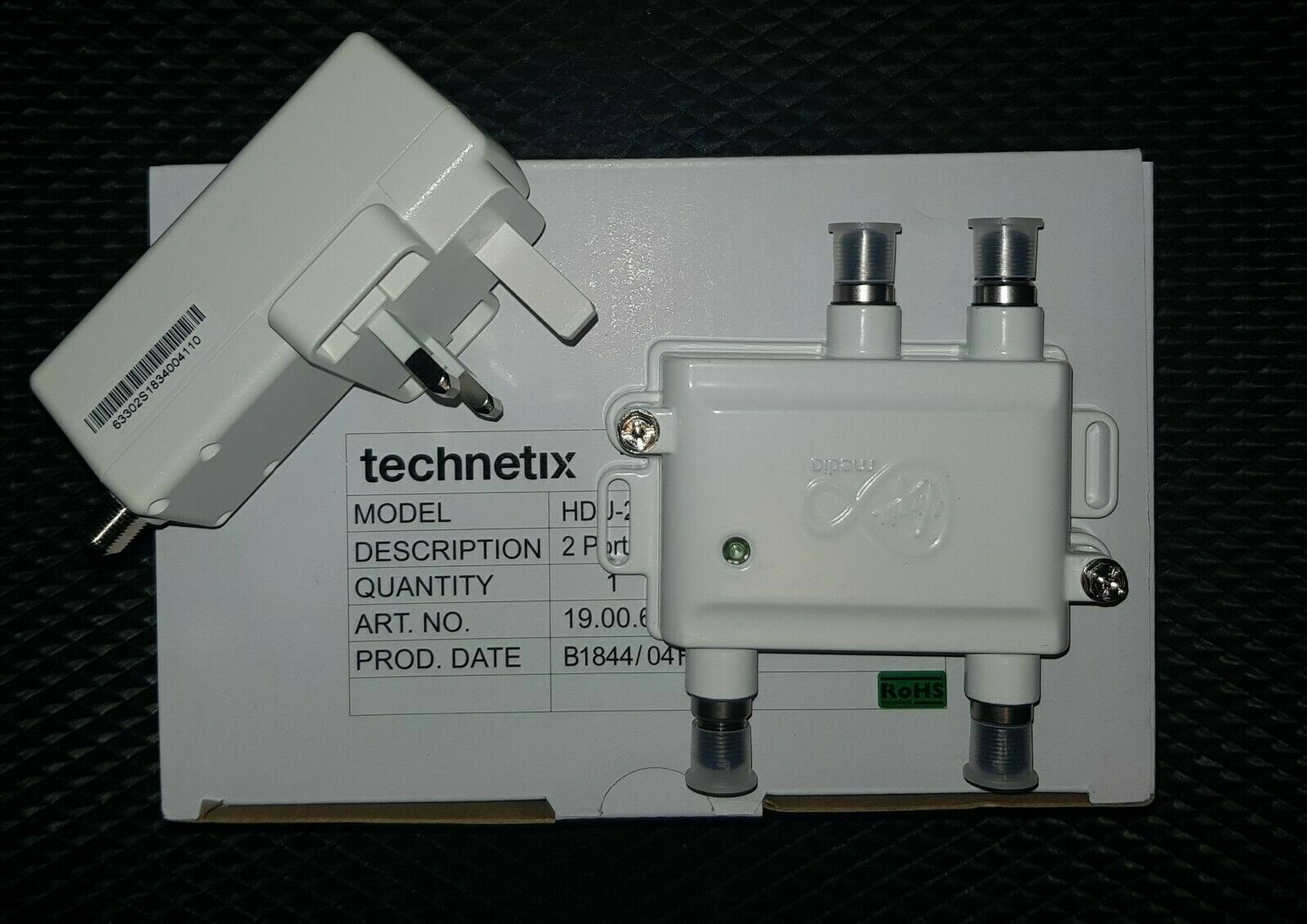 Technetix HDU-200 2 Port Signal Booster for Virgin Media CATV – PlutoDirect