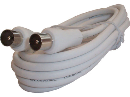 2m Flylead White Plug-Plug