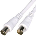 4m Flylead White Plug-Plug