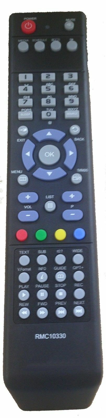 Replacement Remote Control for Rebox RE-8220 HD