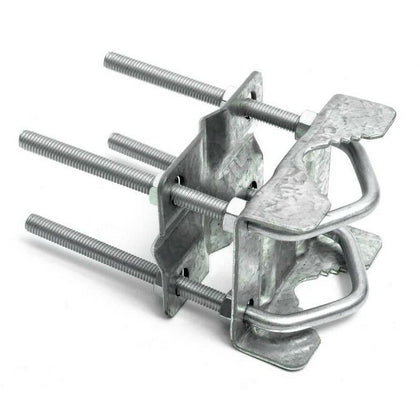 8 NUT SHELLY UNIVERSAL AERIAL CLAMP POLE MAST HAM TV CB