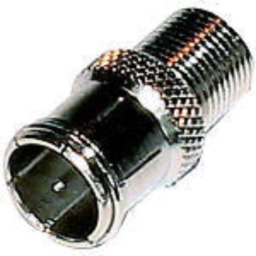 10 x QUICK 'PUSH-ON' F CONNECTOR - BACK TO BACK - FOR SATELLITE INSTALLATION
