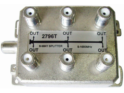 INTERNAL 6 Way 'F' Splitter (5-1000MHz)