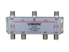 VISION 6 Way 'F' Splitter (5-2400MHz)