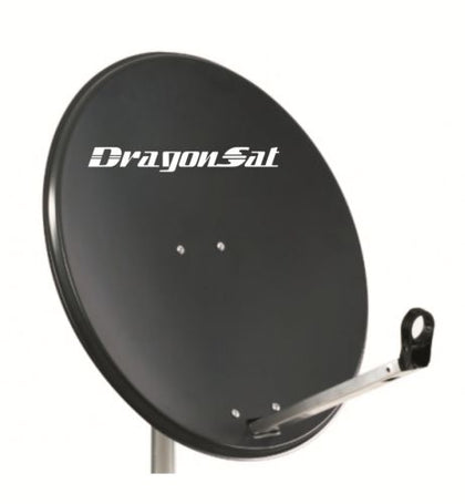 Dragonsat 80cm Hi-Gain Lightweight Solid Satellite Dish Pole Mount With Fittings