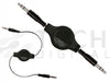 80cm - 3.5mm Car Audio Aux Retractable Cable Lead for iPhone MP3 Samsung More