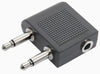 3.5mm Stereo Headphone Jack Adaptor Converter for Airplane / Aircraft / Airline