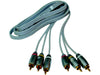 1.5m HQ 3 Phono-3 Phono Video Lead GOLD