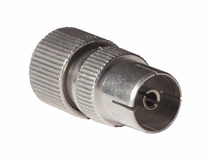 (1) VISION Coax Plug Aluminium FEMALE