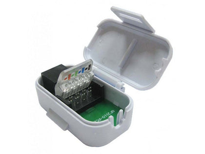 Toolless RJ45 IDC Socket c/w Hinged Lid