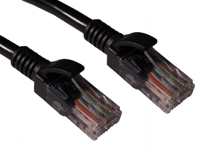 0.5m CAT 5E Patch Lead RJ45 BLACK