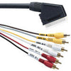 Scart-6 Phono Lead Stereo Audio & Video