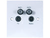 TRIAX Quad Screened Outlet Plate