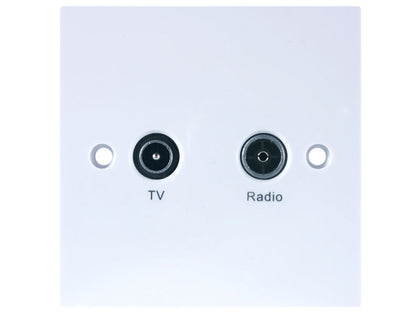 TRIAX Diplex Screened Outlet Plate