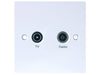 TRIAX Diplex Screened Outlet Plate