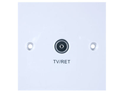 TRIAX Single Screened Outlet Plate