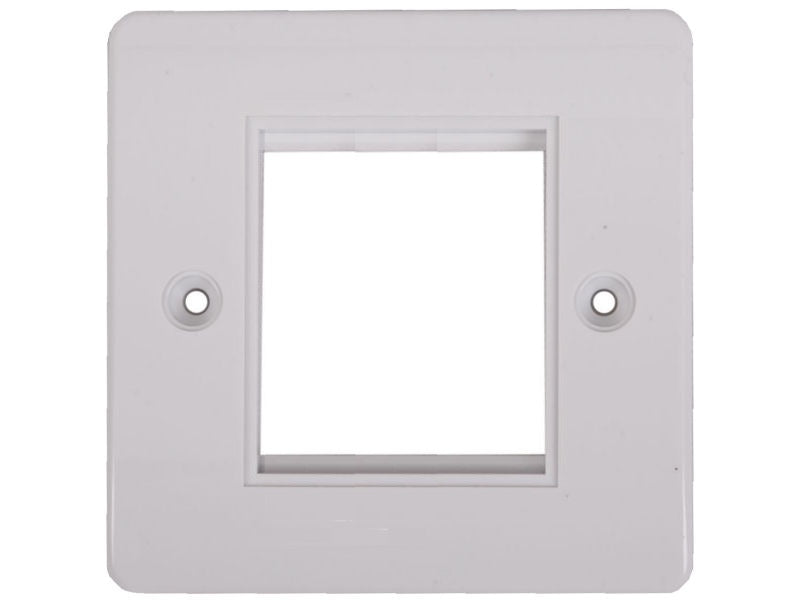 TRIAX Outlet Bevelled Edges 2 Module WHITE