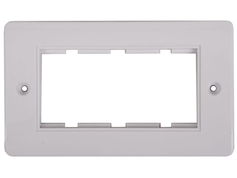 TRIAX Outlet Bevelled Edges 4 Module WHITE