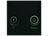 TRIAX Diplexed UHF-FM/DAB BLACK