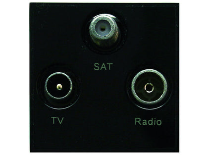 TRIAX Triplexed UHF-FM/DAB-IF BLACK