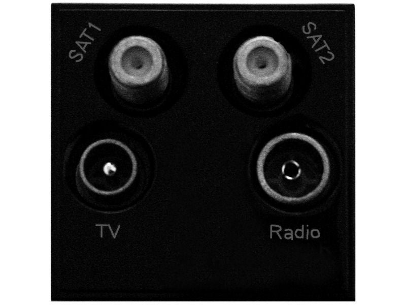 TRIAX Quad UHF-FM/DAB-SAT1-SAT2 BLACK