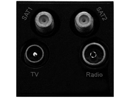 TRIAX Quad UHF-FM/DAB-SAT1-SAT2 BLACK