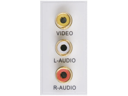 TRIAX 3x RCA YWR - WHITE
