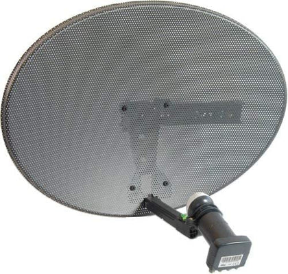 Zone 1 Satellite Dish & Quad Lnb for Sky Freesat HD SD