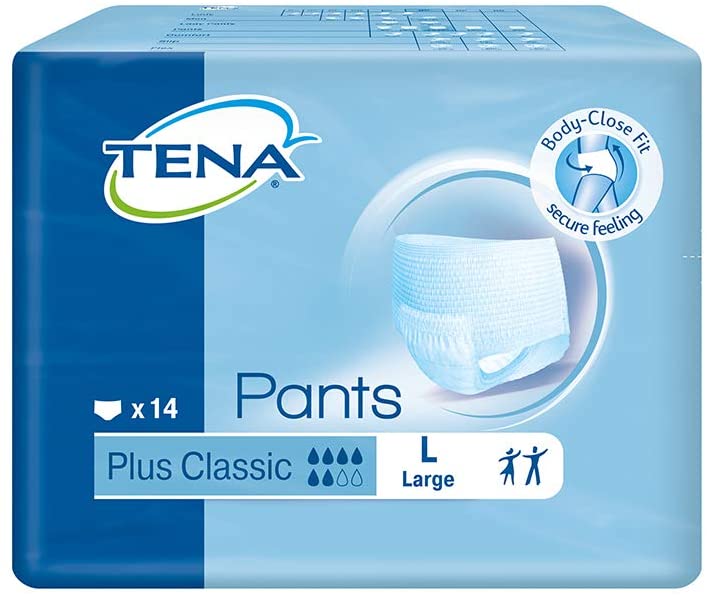 Tena Pants Plus Classic - Large - Pack of 10 (Incontinence Pants)