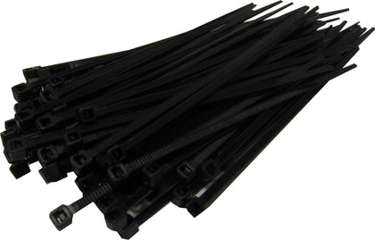 SAC Cable Ties 2.5mm x 100mm BLACK  -  pack of 100