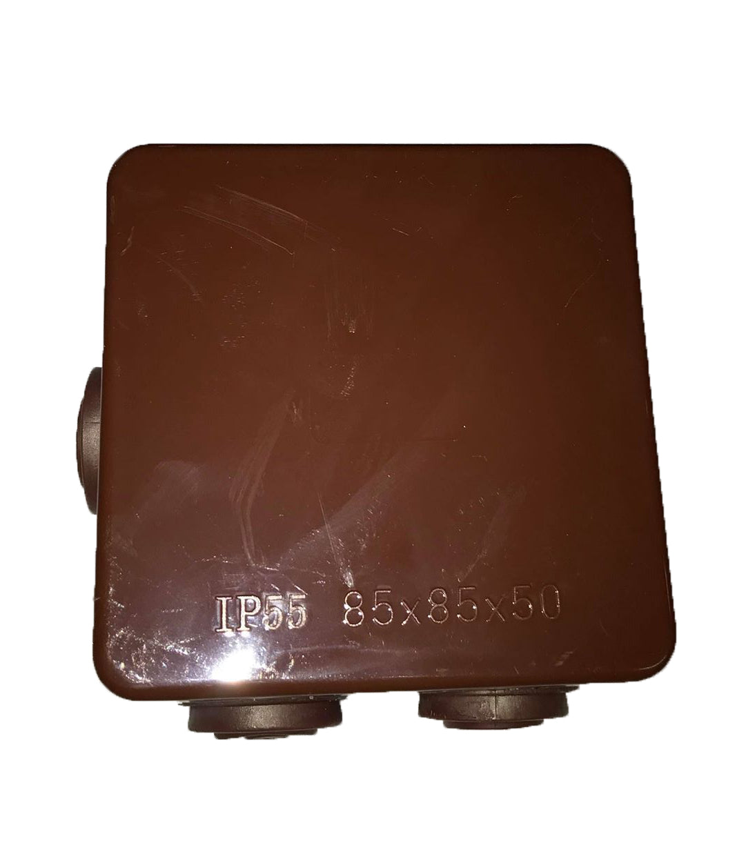 IP55 80mmx80mmx50mm Connection Box BROWN