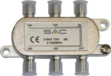 4 way tap. 27dB. Class A shielded