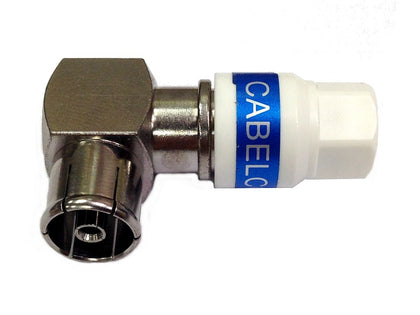 (1) CABELCON Coax Plug RIGHT ANGLE FEMALE