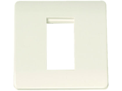 SCREWLESS Outlet Moulded 1 Module WHITE