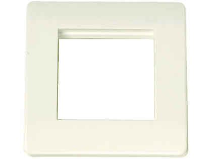 SCREWLESS Outlet Moulded 2 Module WHITE