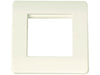 SCREWLESS Outlet Moulded 2 Module WHITE