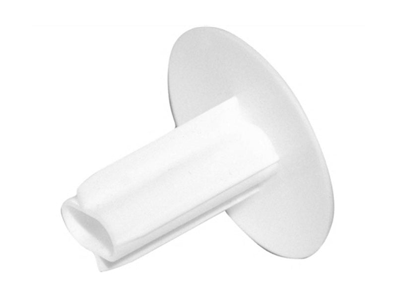(50) TWIN Hole Tidy - Grommet WHITE 2x7mm