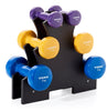 York Vinyl Dumbbell 12kg Set (2x1kg  2x2kg  2x3kg)