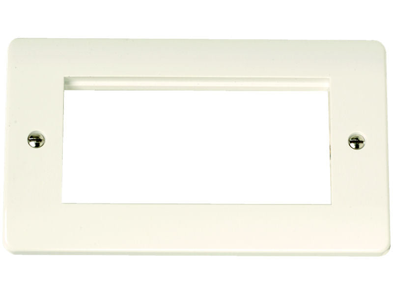 CLICK Outlet Bevelled Edges 4 Module WHITE