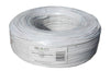 2 Pair Telephone Cable. (200m WHITE) DRUMLESS REEL